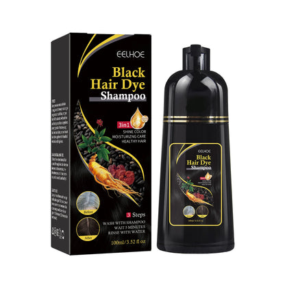 White To Black Shampoo Polygonum Essence Hair Darkening Growth Anti Hair Loss Oil Control Nourishing Shampoo For Men Women 100ml