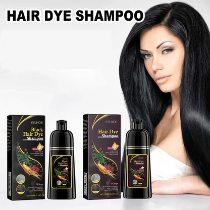 White To Black Shampoo Polygonum Essence Hair Darkening Growth Anti Hair Loss Oil Control Nourishing Shampoo For Men Women 100ml